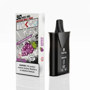 替換式煙彈｜TOKYO MOHOO BOX 東京魔盒｜10000口 12mL 1.0Ω鋼網棉芯 葡萄（無涼）