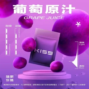 替換式煙彈｜KIS5 鎧斯5號 一代通用｜1.9mL 黑色避光油杯 陶瓷芯 三入裝 葡萄原汁