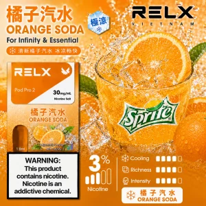 替換式煙彈｜RELX 悅刻 六代 Infinity 2 煙彈｜1.9mL FEELM陶瓷芯 支援三檔調功 橘子汽水