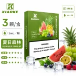 替換式煙彈｜XIAOKE 梟客 五代通用煙彈｜2.0mL 陶瓷芯 兼容五/六代 三入裝 夏日森林