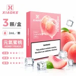 替換式煙彈｜XIAOKE 梟客 五代通用煙彈｜2.0mL 陶瓷芯 兼容五/六代 三入裝 蜜桃